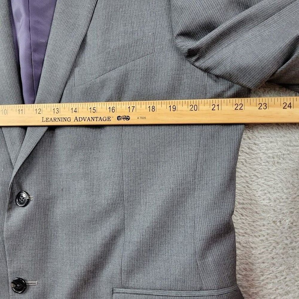 Ermenegildo Zegna Blazer Mens 44R Gray Wool Suit Jacket Casual Saks Fifth Avenue - Picture 4 of 16